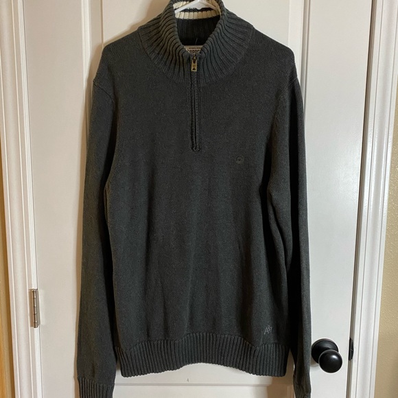NWT Aeropostale Half Zip Ribbed Sweater